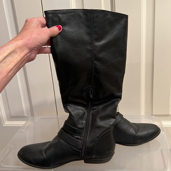 Madden girl Elsiee tall boots black 9 - Picture 2 of 5